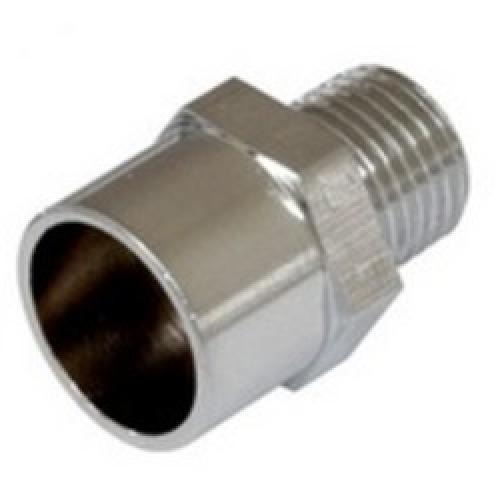 GAS PIPE ADAPTOR CHROME        12MM X 1/4 BSP