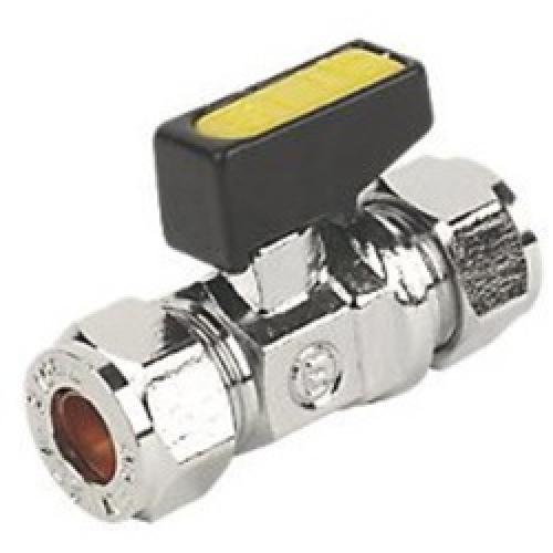 ISOLATION VALVE FOR GAS 8MM    COMPRESSION MINI LEVER