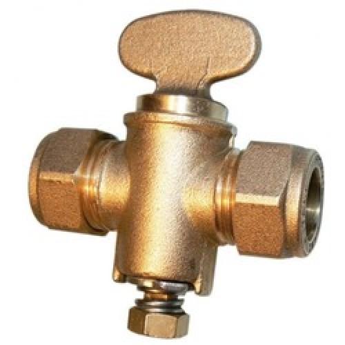 GAS COCK COPPER TO COPPER 10MM