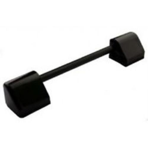 UNIVERSAL TOILET SEAT HINGE    SET C/W ROD BLACK