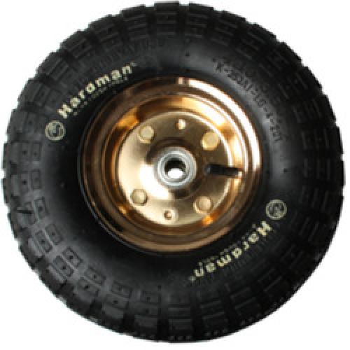 PNEUMATIC SACK TRUCK WHEEL 10" 16MM BORE 50MM THROUGH CENTRE