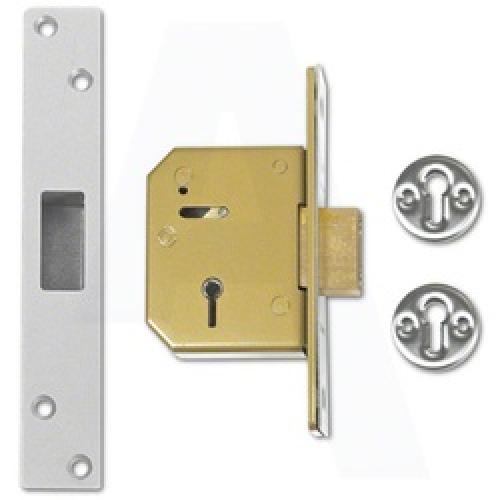 MORTICE DEADLOCK 5 LEVER       SATIN 3G115/67MM CHUBB