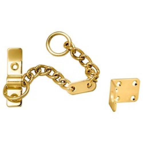 DOOR SECURITY CHAIN HEAVY DUTY BRASS AA75