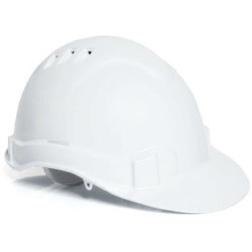 SAFETY HELMET WHITE             FABRIC WEBBING BBVSH