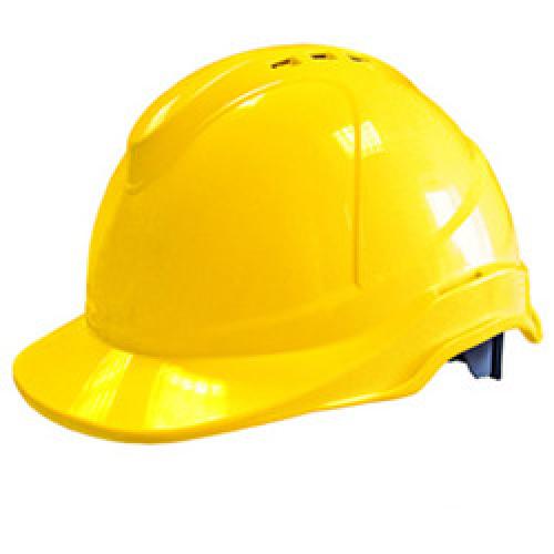SHORT PEAK SAFETY HELMET       YELLOW MK7R 1030021304