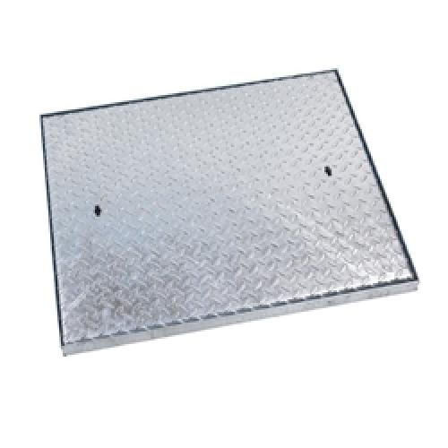 MANHOLE COVER GALVANISED STEEL 24 X 18" 38 TONNE C6FG