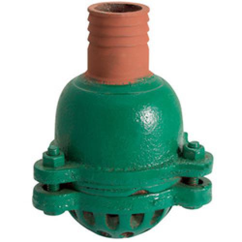 FOOT VALVE & STRAINER CI 1.1/2  PUSH IN