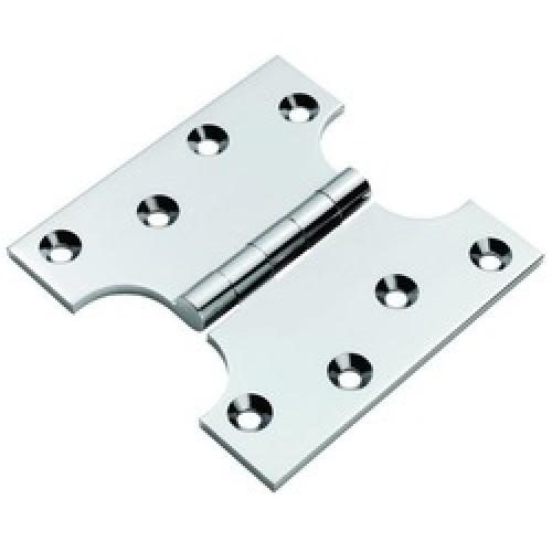 PARLIAMENT HINGE CHROME 100 X  75 X 125MM CH86L PAIR