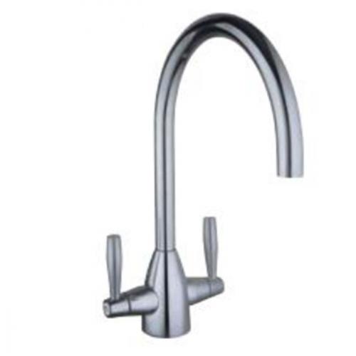 MONO SINK MIXER BRUSHED STEEL  CONTEMPORARY OVAL BARCO