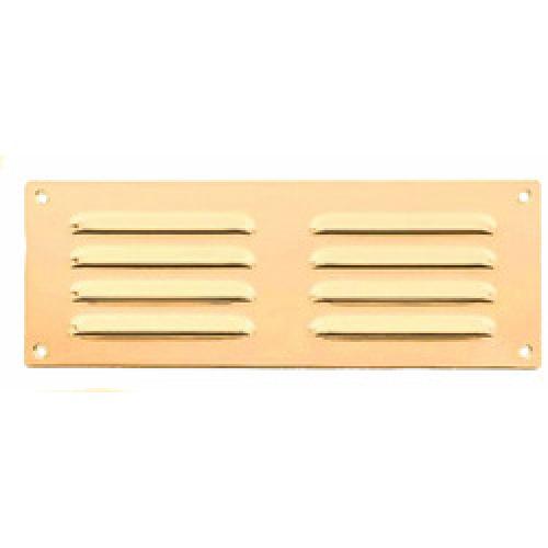 VENTILATOR LOUVRE PLATE        BRASS 230 X 150MM HL5