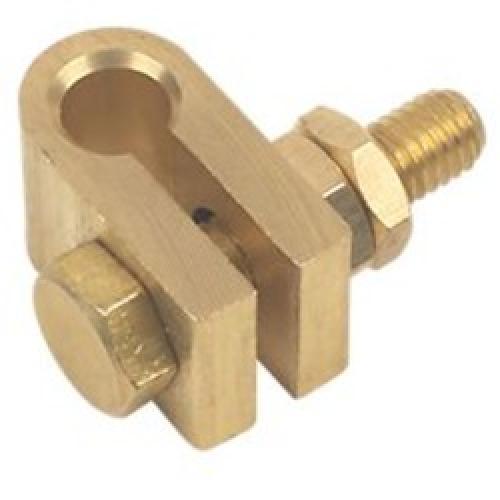 CLAMP FOR EARTH ROD 3/8"       BRASS