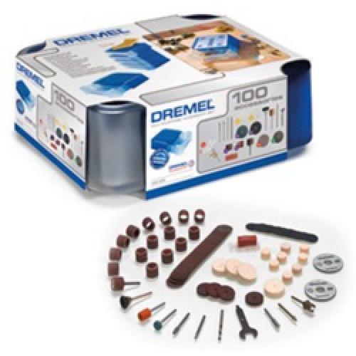 100PC ACCE SET SAND CUTT       CARV ENGR ROUT GRIN DREMEL