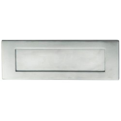LETTER PLATE SATIN CHROME      282 X 80MM M36HSC