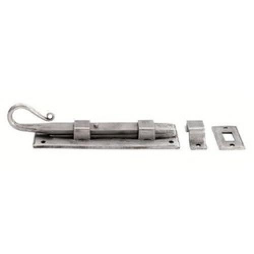 DOOR BOLT SHEPHERDS CROOK      PEWTER EFFECT 100MM PE5530A