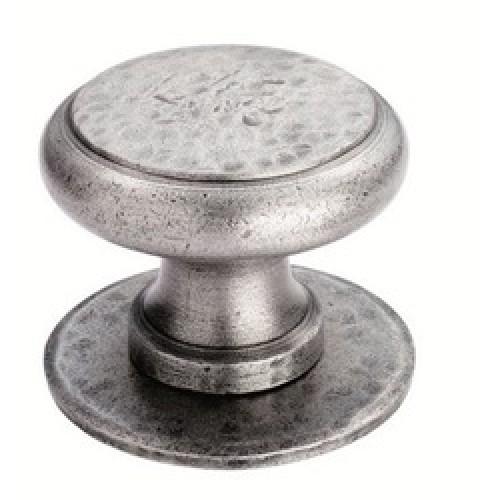 DOOR KNOB ROUND CENTRE         PEWTER EFFECT PE5550 discont
