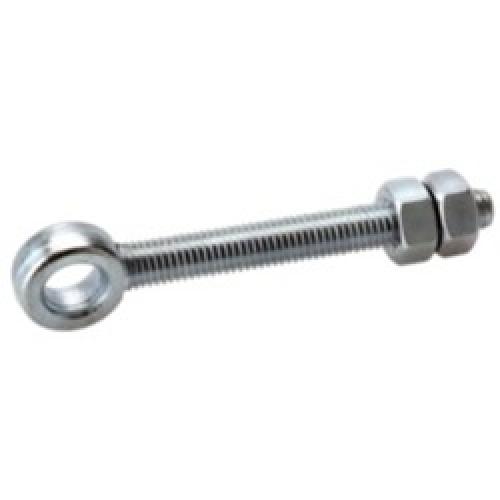 EYE BOLT 100MM X 12MM BZP C/W  2 NUTS