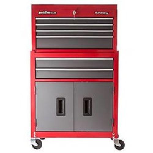 TOOLBOX 6 DRAWER  CHEST & ROLL CAB AP2200BB RED/GRY SEALEY