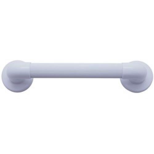 GRAB RAIL FLUTED WHITE 600 X   35MM PLASTIC BS8300