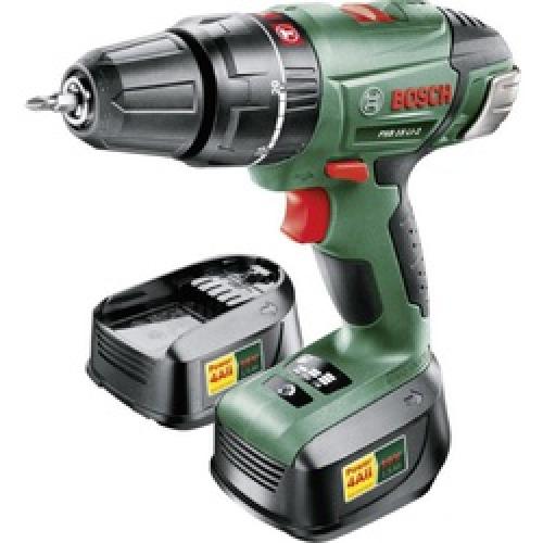 18V COMBI DRILL 10MM           2X1.5AH LIION PSB1800LI2 BOSCH