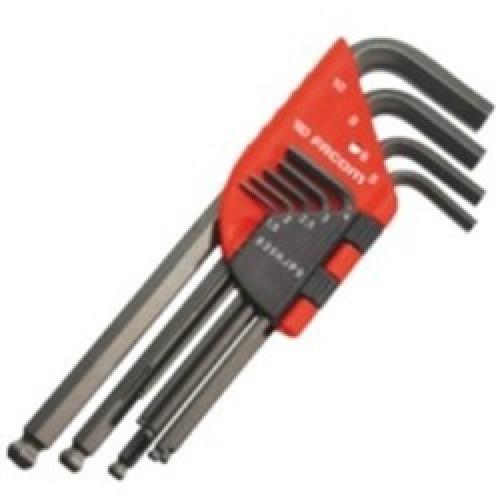HEX KEY SET BALL END IMP       3/32"-3/8" 83SH.JP8AU FACOM