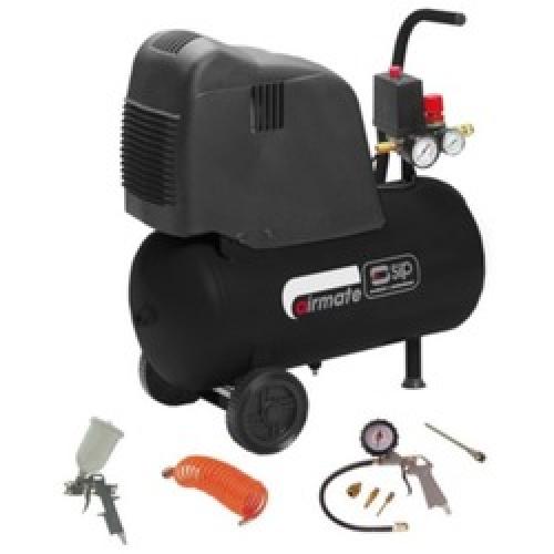 COMPRESSOR 24LTR 2HP           + 7PC KIT 06296 SIP