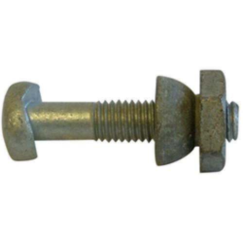 SADDLE BOLT FOR PALISADE FENCE M8 X 40MM