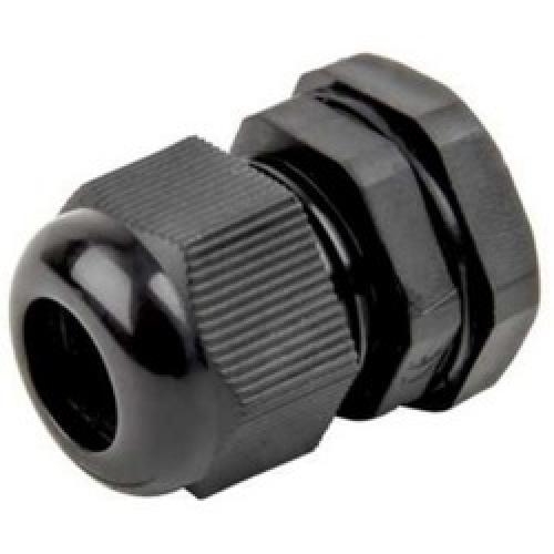 20MM PVC CONDUIT GLAND & LOCK  NUT BLACK JC017AB