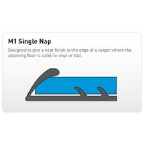 FLOOR TRIM SINGLE NAP M1       SILVER 914MM (3'0")
