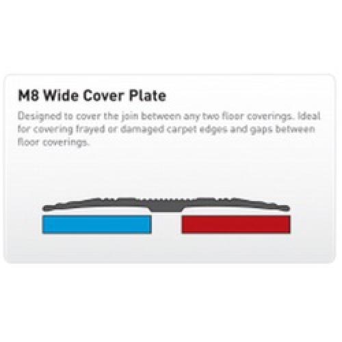 FLOOR TRIM 800MM CARPET COVER  35MM SILVER SCM4P