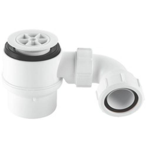 SHOWER TRAP AND WASTE 11/2" X  70MM WHITE STW1-R MCALPINE