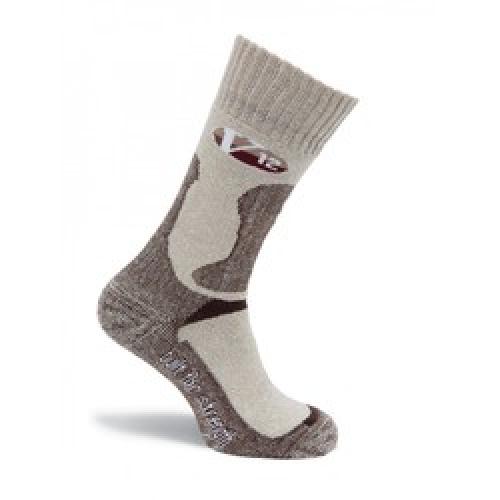 SOCKS FAWN MARL COTTON         LARGE VSOK4 FAWN