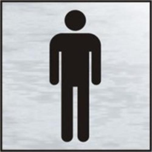 SIGN GENTLEMAN SILVER          120 X 122MM