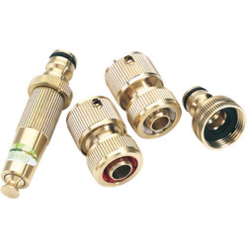 HOSE WATERING ACCESSORY SET 4  PIECE BRASS GWB9H 36223 DRAPER