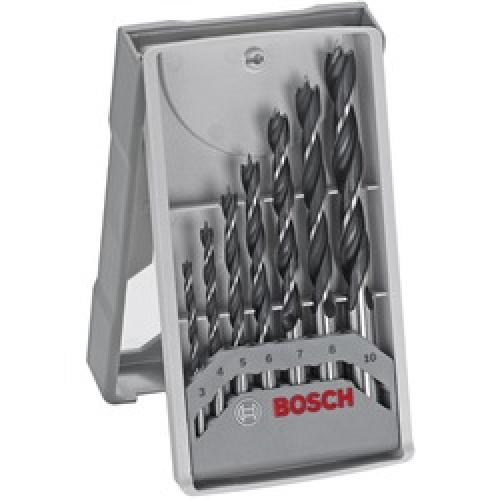 DRILL SET WOOD 7PC 3 TO 10MM   2607017034 BOSCH