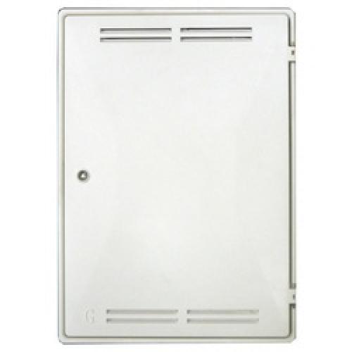 GAS METER BOX WHITE RECESSED   (VENTED)