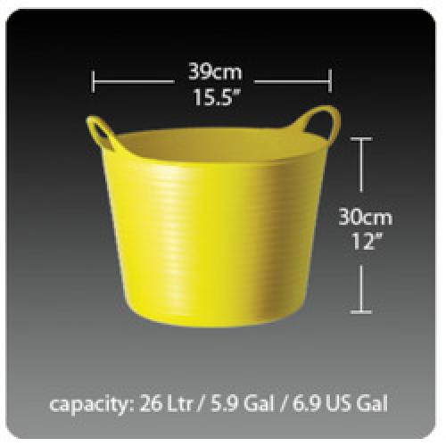 GORILLA TUB BLACK MEDIUM SP26  GBK (26 LITRE)