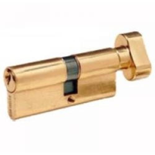 EURO PROFILE DOUBLE CYLINDER    LOCK & TURN BRASS B3535B-TT
