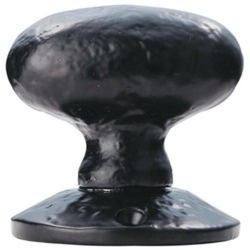 DOOR KNOB SET OVAL ANTIQUE     BLACK LF5595
