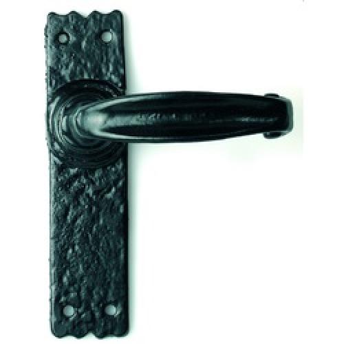 MORTICE LATCH FURNITURE        ANTIQUE BLACK NO 2439 150MM
