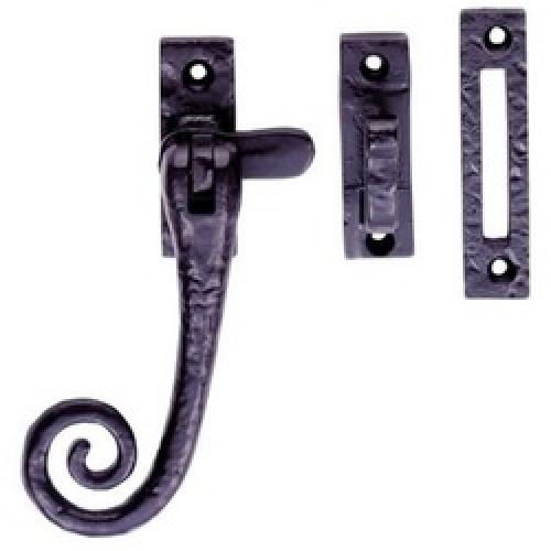 CASEMENT FASTENER CURLY TAIL   ANTIQUE BLACK LF5542