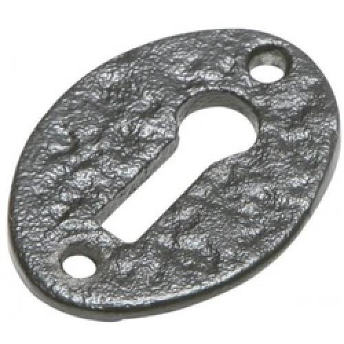 ESCUTCHEON PLAIN ANTIQUE       LF5539U OVAL 34 X 51MM