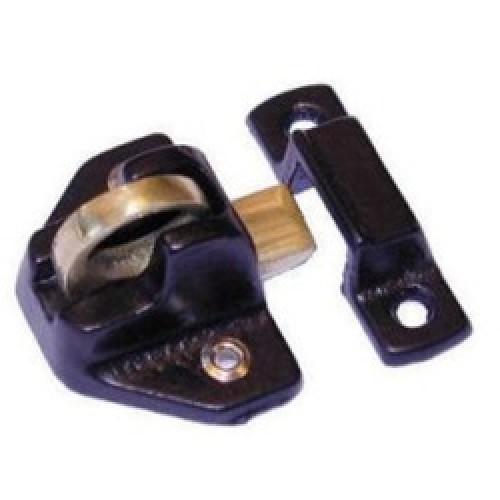 FAN LIGHT CATCH BLACK IRON     C/W 2 KEEPS ANVIL 83844