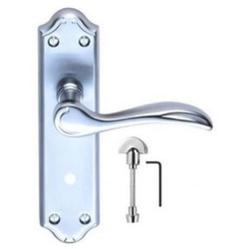 BATHROOM LOCK FURNITURE CHROME MADRID PATTERN DL192CP