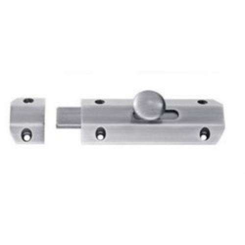 SURFACE BOLT SATIN CHROME      102MM AQ81SC