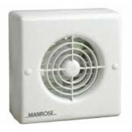 EXTRACTOR FAN C/W HUMIDISTAT   4" MANROSE XF100MHPB