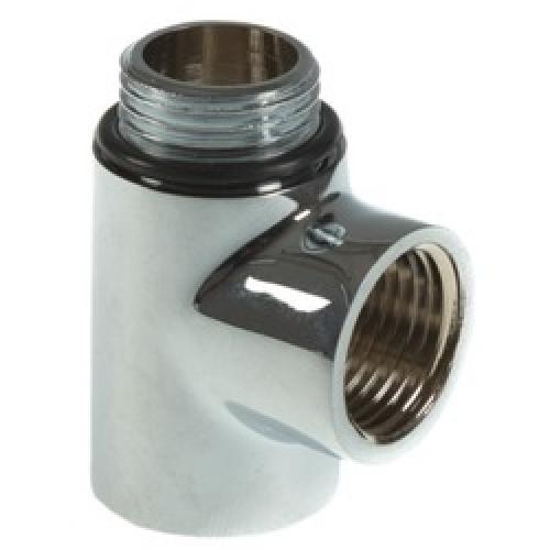 DUAL FUEL TOWEL RAIL ELEMENT   TEE CHROME 1/2" MXFXF