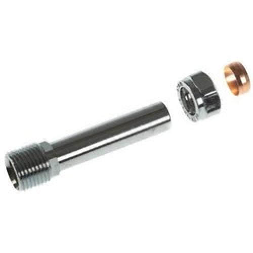 RADIATOR VALVE EXTENSION 60MM  CHROME  CUT TO SIZE RTEP60