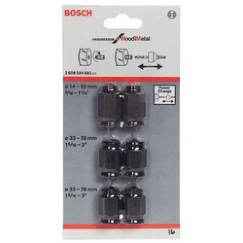 HOLESAW ADAPTOR NUT SET 6PC    2608584682 BOSCH