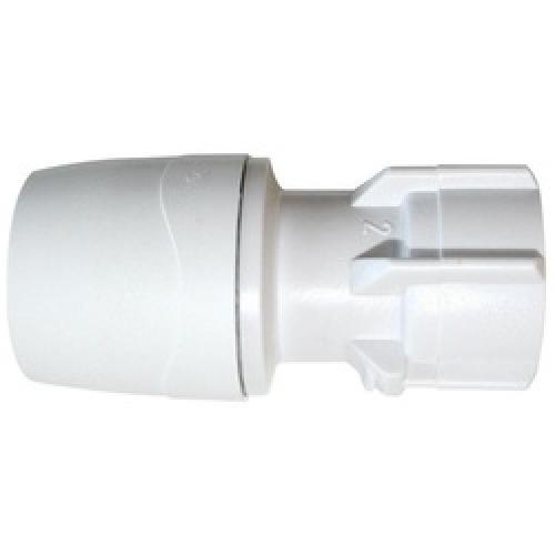 HAND TIGHT TAP CONNECTOR 15MM  X 1/2 WHITE MAX2715 POLYMAX