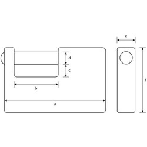 PADLOCK FOR SHUTTER 92/65C     ABUS